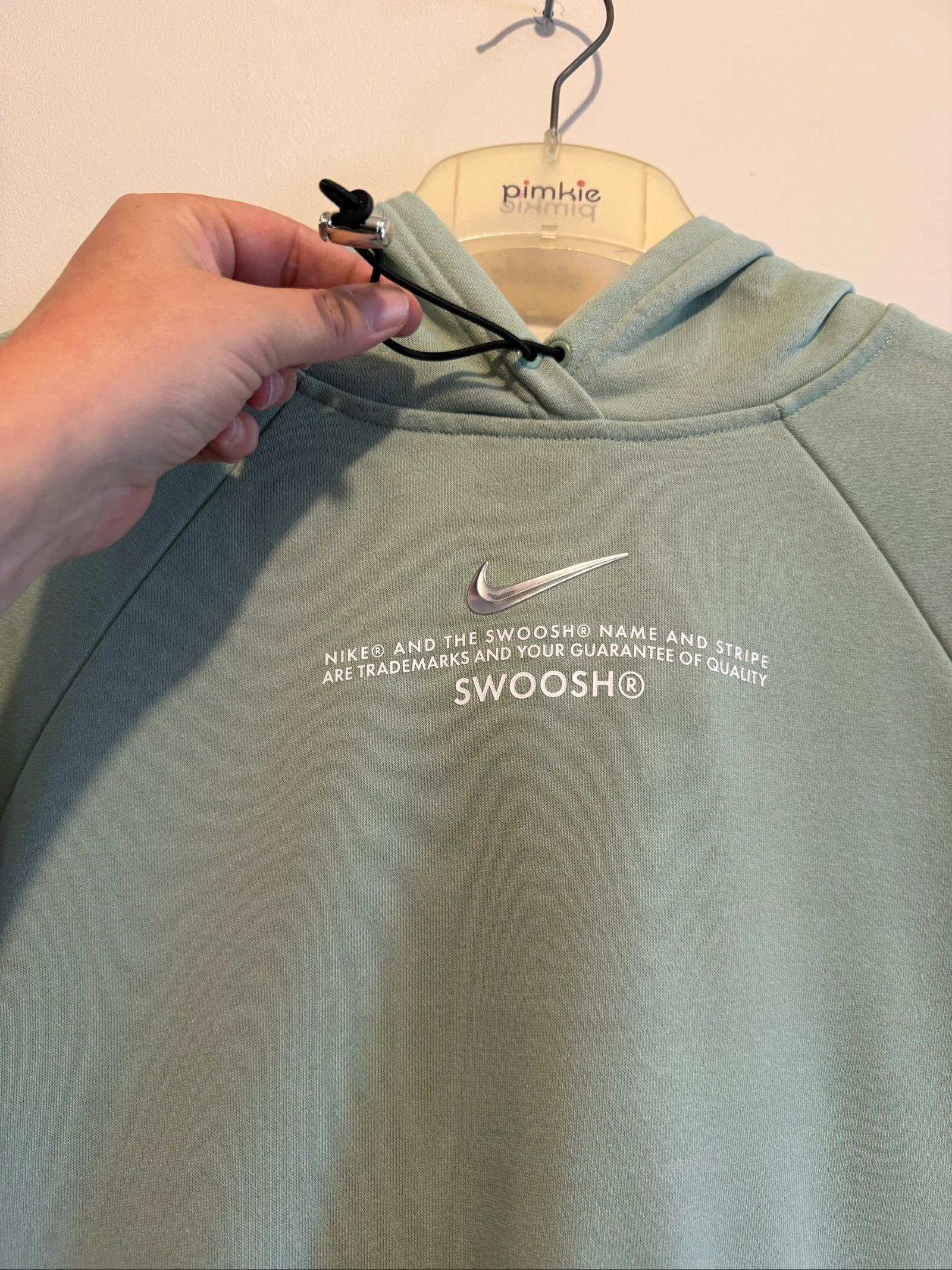 Moletom com capuz feminino Nike S verde sálvia – Muito bom estado – photo 4